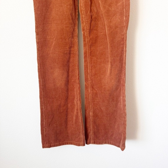 Tory Burch Brown Thin Corduroy Straight Leg Pants - Picture 3 of 8